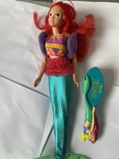 Disney Ariel from the Little Mermaid Doll - Vintage Tyco 1991 Barbie With Brush
