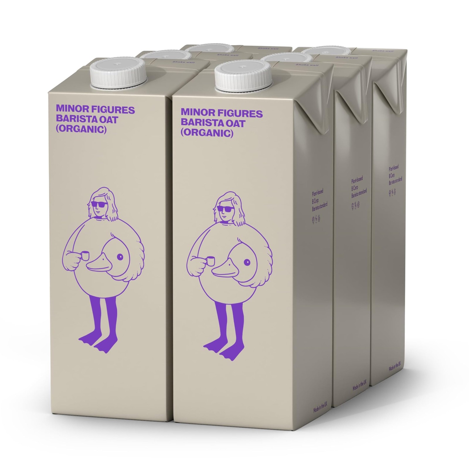 Minor Figures Barista Oat Drink, Great for Coffee 1 l (Pack of 6), White