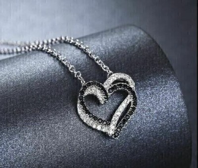 14K Yellow Gold Plated 3Ct Heart Cut Simulated Diamond Heart Bezel Pendant