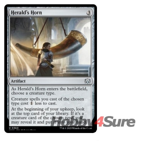 Herald's Horn M/NM Magic: The Gathering MTG March Of The Machine: Commander - 第 1/1 張圖片