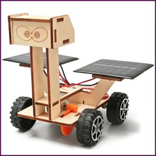 Solar Car Lunar Exploration Vehicle Children's Diy Hand-Assembled Model Diy