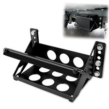 Heavy-Duty Metal Battery Mounting Tray Box, Universal Steel Bolt-In Bracket