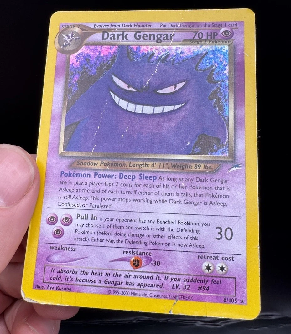 Darkness Gengar Pokémon TCG Neo Destiny Individual Collectible