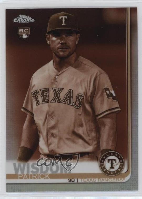 2019 Topps Chrome Sepia Refractor Patrick Wisdom #146 Rookie RC fm0