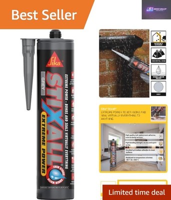 290ml Grau Stixall Dichtstoff - Stark, Schnellhärtend und Wasserdicht für Heimwerker Projekte