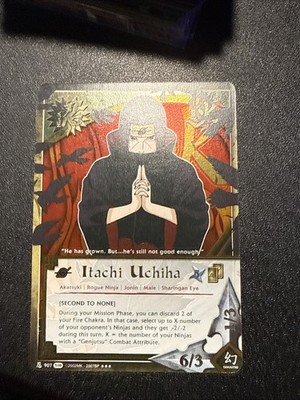 Naruto Ccg Itachi Uchiha Super Rare 907 Nm | eBay