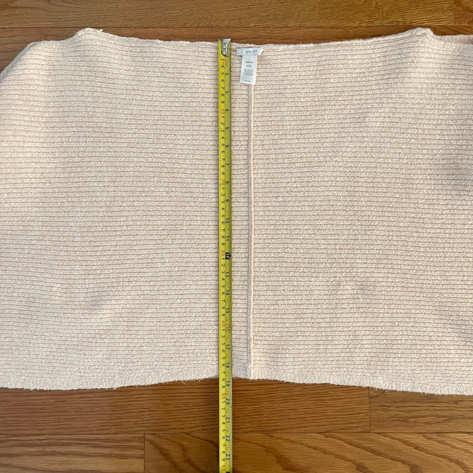 Suéter J. Jill Acanalado Encogerse de hombros Frente Abierto Mujer O/S Tejido Neutro Capas Pieza Foto 4 de 4