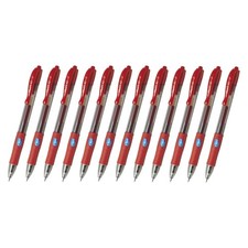 12 x Pilot G-2 0.5mm Red Snap-on Rechargeable Anti-burr Gel Pens 