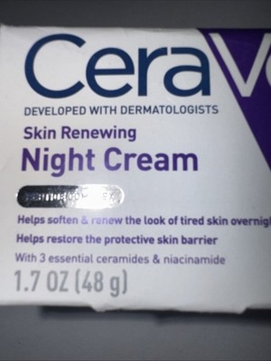 CeraVe Skin Renewing Night Cream 1.7oz Ceramide Peptide Complex NEW IN BOX