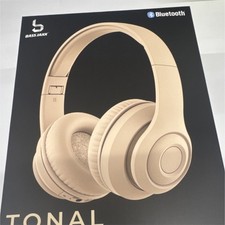 Bass Jaxx Tonal Wireless Bluetooth Headphones Foldable AUX-In Beige