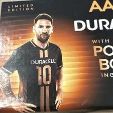 2 - 2026 LIONEL MESSI DURACELL AA BATERÍA PIERNA TATUAJE EDICIÓN LIMITADA FIFA FÚTBOL