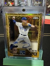 2023 Topps Gilded - Gold Etch Autographs Michael Massey #CGA-MM 99/99 (AU, RC)