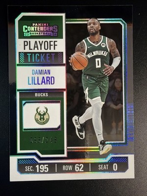 2023-24 Panini Contenders - Damian Lillard #9 Playoff Ticket /249