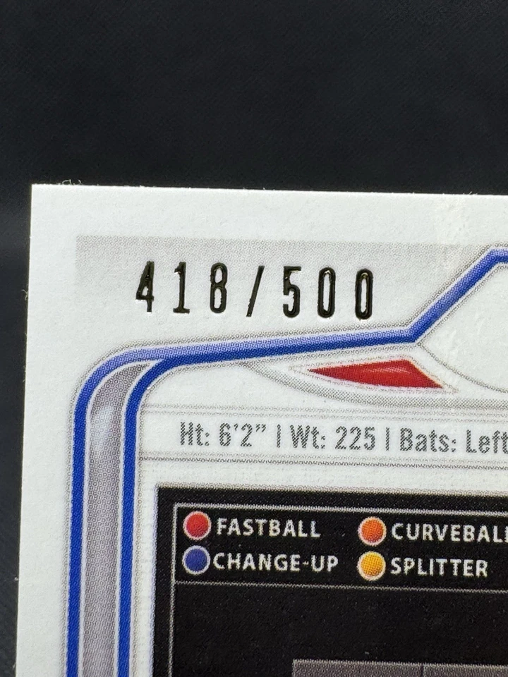 2014 Bowman - Adrian Gonzalez #157 418/500 - Image 2 of 3