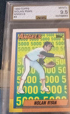 O-Pee-Chee 1990 Nolan Ryan #3 Angels AGS Graded 9.5 MLB Baseball Base Set