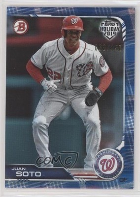 2019 Topps Holiday Bowman Blue 66/150 Juan Soto #TH-JSO o7m