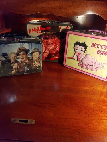 Lot of 3 Metal Lunch boxes