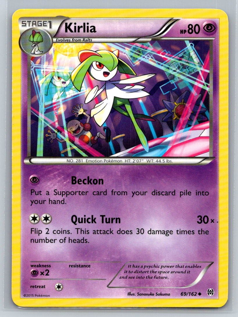 Kirlia #69/162 XY - BREAKthrough Uncommon - Pokemon Cards E9