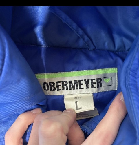 Vintage Obermeyer Herren Jacke Large Ski Schnee Colorblock Geometrisch Retro Abstrakt Y2k - Bild 2 von 6