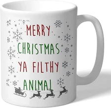 Home Alone Inspired Merry Christmas Ya Filthy Animal Funny Christmas Mug Novelty