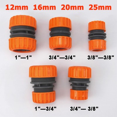 12mm-25mm Hose Pipe Quick Connector Garden Attachment Water Tap Adaptor Fitting