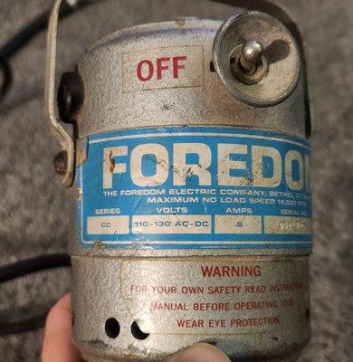 Foredom Flex Shaft Rotary Tool CC Series: 110-130 Volts .8 Amps w/ Pedal EC-1