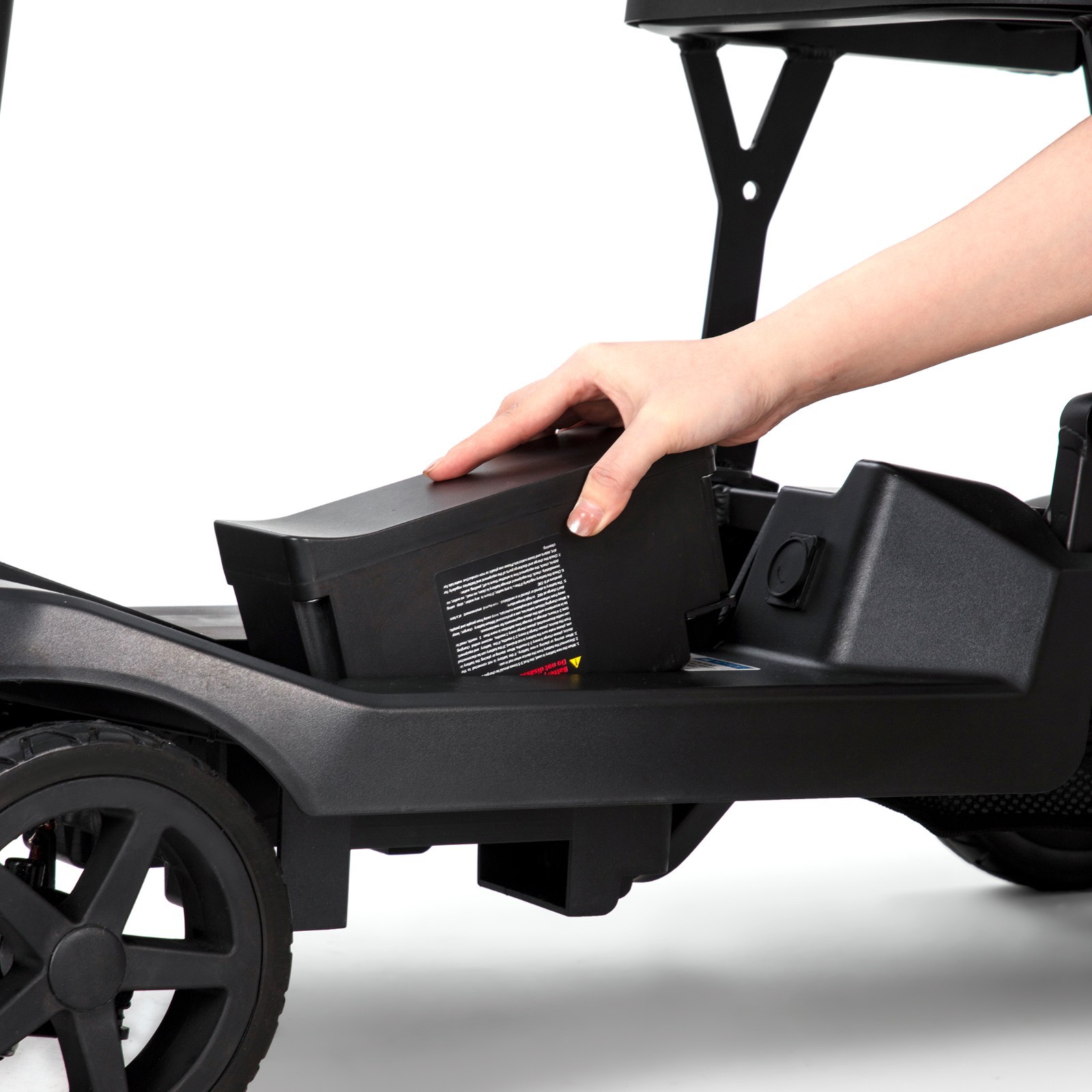 NUOVO MobilityPlus+ Stealth Scooter leggero pieghevole mobilità viaggio 16 kg foto 6