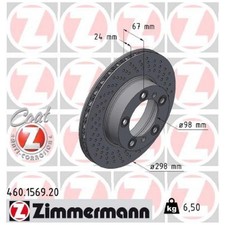 Bremsscheibe vorne rechts für Porsche Boxster 987 Cayman | 26202566