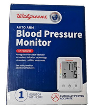 Walgreens Auto Arm Blood Pressure Monitor Comfort Cuff Irregular Detector More