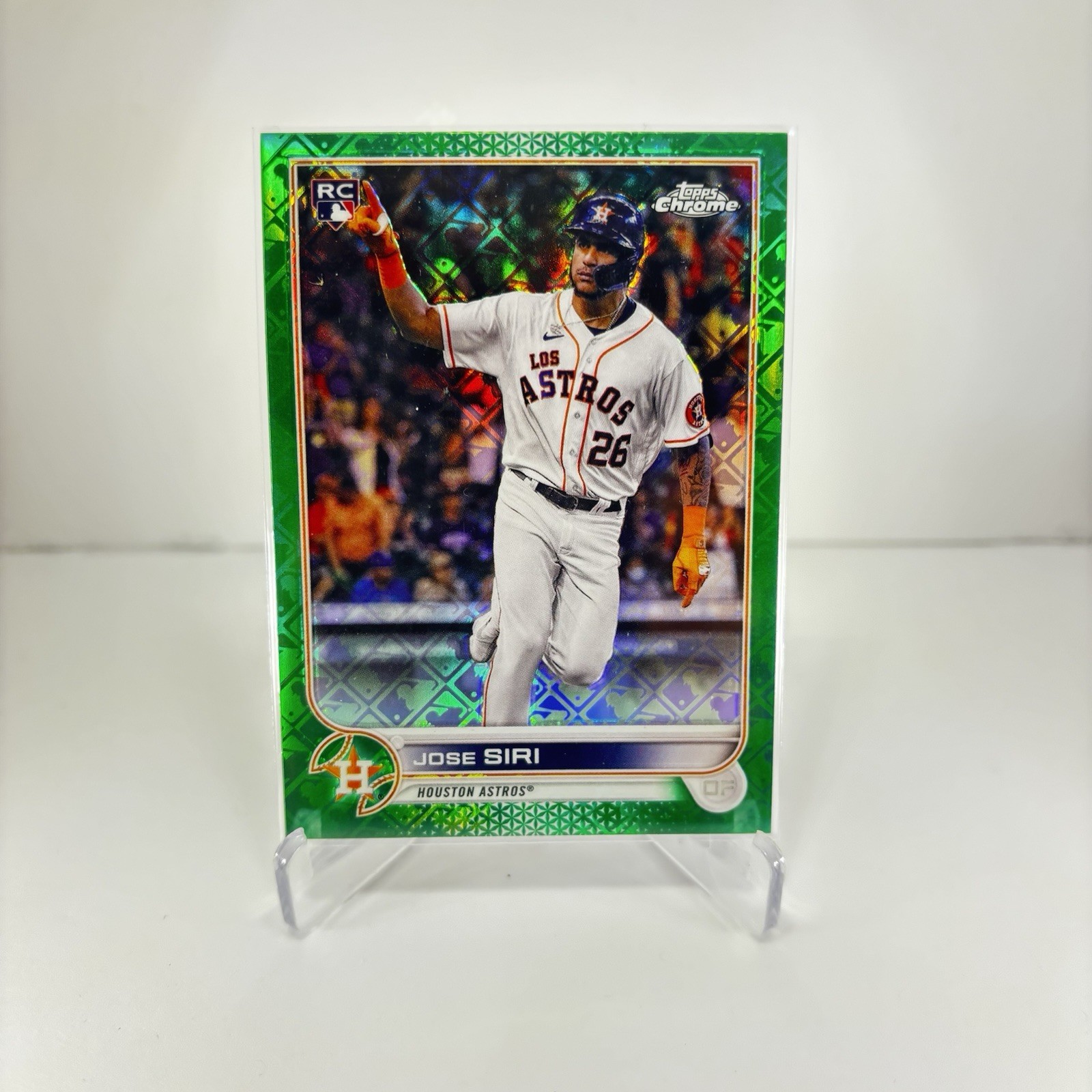 2022 Topps Chrome Logofractor Green /99 Jose Siri #204 Rookie RC