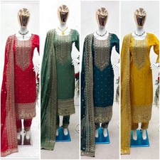 Designer Indian Pakistani top plazzo Bollywood Dress Party Wear Suit wedding