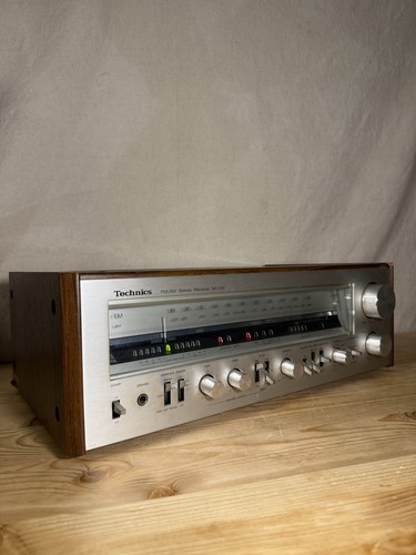 Technics SA-505 Vintage AM/FM Stereo Receiver Wooden Cabinet (See Description)