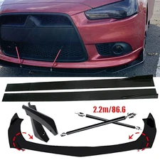 Front Bumper Lip Spoiler Splitter Car Body Rear For Mitsubishi Lancer