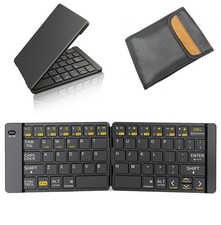 Foldable Keyboard - Portable Travel Keyboard with Storage Bag, Rechargeable F...