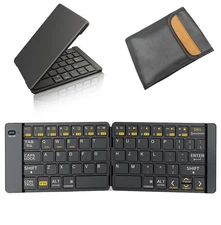 Foldable Keyboard - Portable Travel Keyboard with Storage Bag, Rechargeable F...
