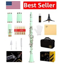 High-Quality Ebonite Bb Clarinet - 10 Reeds Accessories, Perfect for Musicians