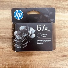 Genuine HP 67XL Black Ink Cartridge 3YM57AN Exp 06/2028