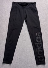 Adidas Climalite Graphic Leggings - Black Women  s Size Medium
