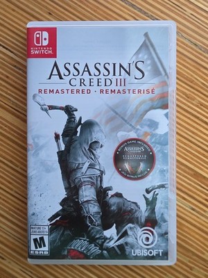 Assassin's Creed III 3 Remastered Nintendo Switch Game w/Case