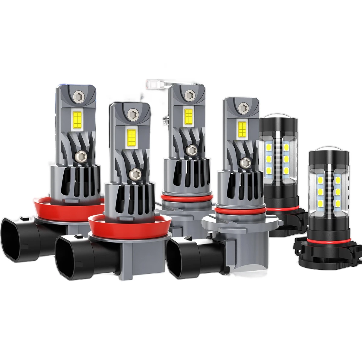 For GMC Sierra 1500 2500HD 3500HD 2007-2019 LED Headlight High Low Fog Beam Bulb