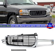 Chrome Grille Assembly For Gmc Sierra 1500 2500 1999-2006 Yukon Xl 1500 Wshell Chrome Grille Assembly For Gmc Sierra 1500 2500 1999-2006 Yukon Xl 1500 Wshell