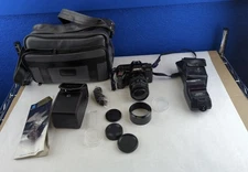 Minolta Maxxum 5000i 35mm SLR Film Camera  With Bag And Other Accessories Parts