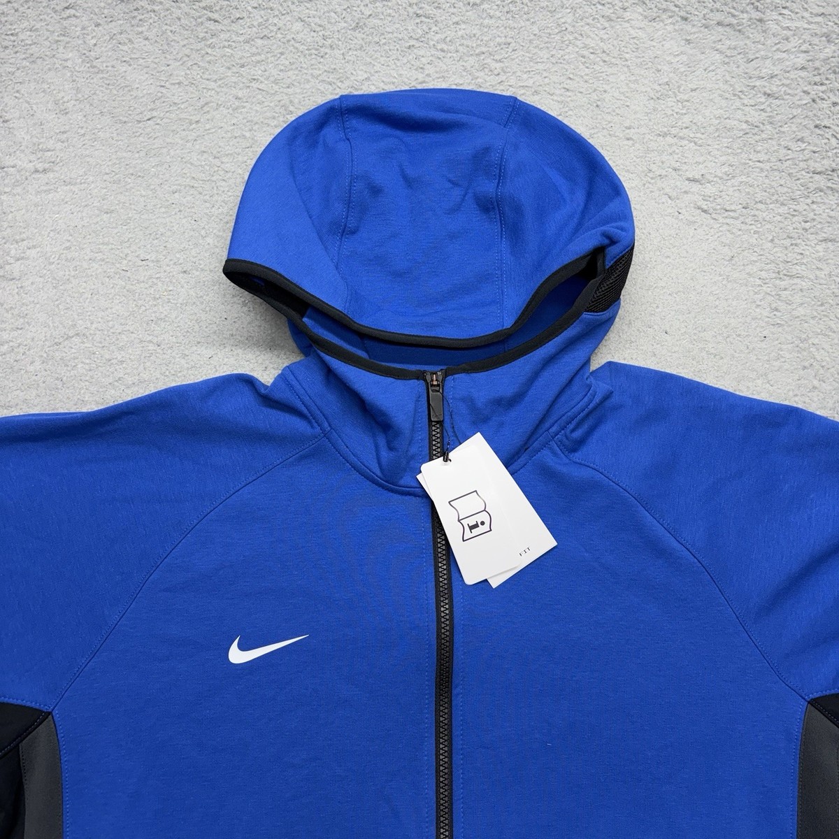 Nike Showtime Full Zip Hoodie Men's XL Blue Black Jacket