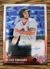  2015 Topps Chrome Autographed Rookies #AR-BST Blake Swihart    BOSTON RED SOX 