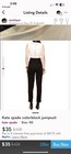Kate Spade Black & White Colorblock  Sleeveless Jumpsuit Size 6 NWT — photo 2