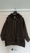 Barbour Beaufort Waxed Jacket Size L-XL (Olive)