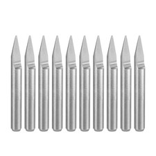 1/8" Shank 0.5mm Tip 30 Degree Carbide Wood Engraving Bit CNC Router Tool 10pcs