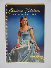 Vintage 1948 Kodak Ektachome, Kodachrome Professional Films Data Book