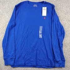 Polo Ralph Lauren Long Sleeve Shirt Blue Youth Large 14-16 NWT