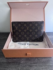 Louis Vuitton Key Pouch M Monogram Coated Canvas W/Dust Bag And Box Excellent